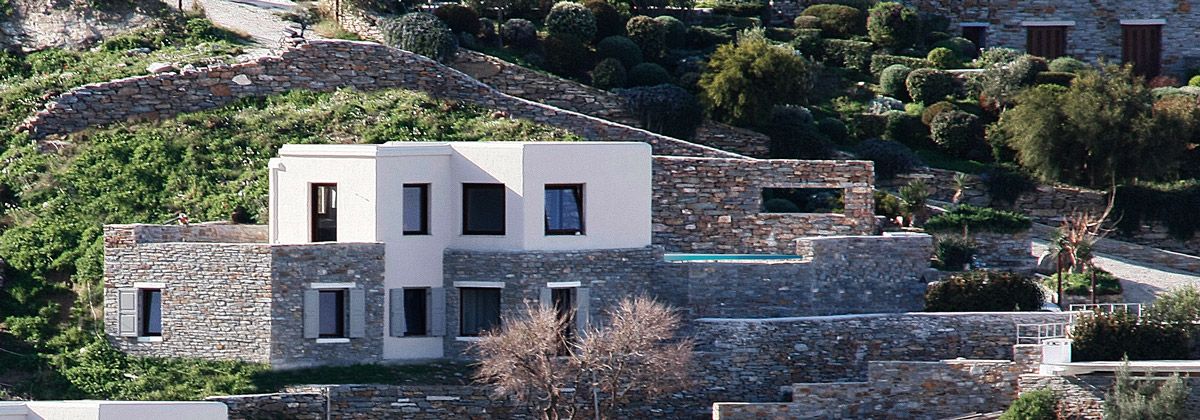 Villa exterior view from pool